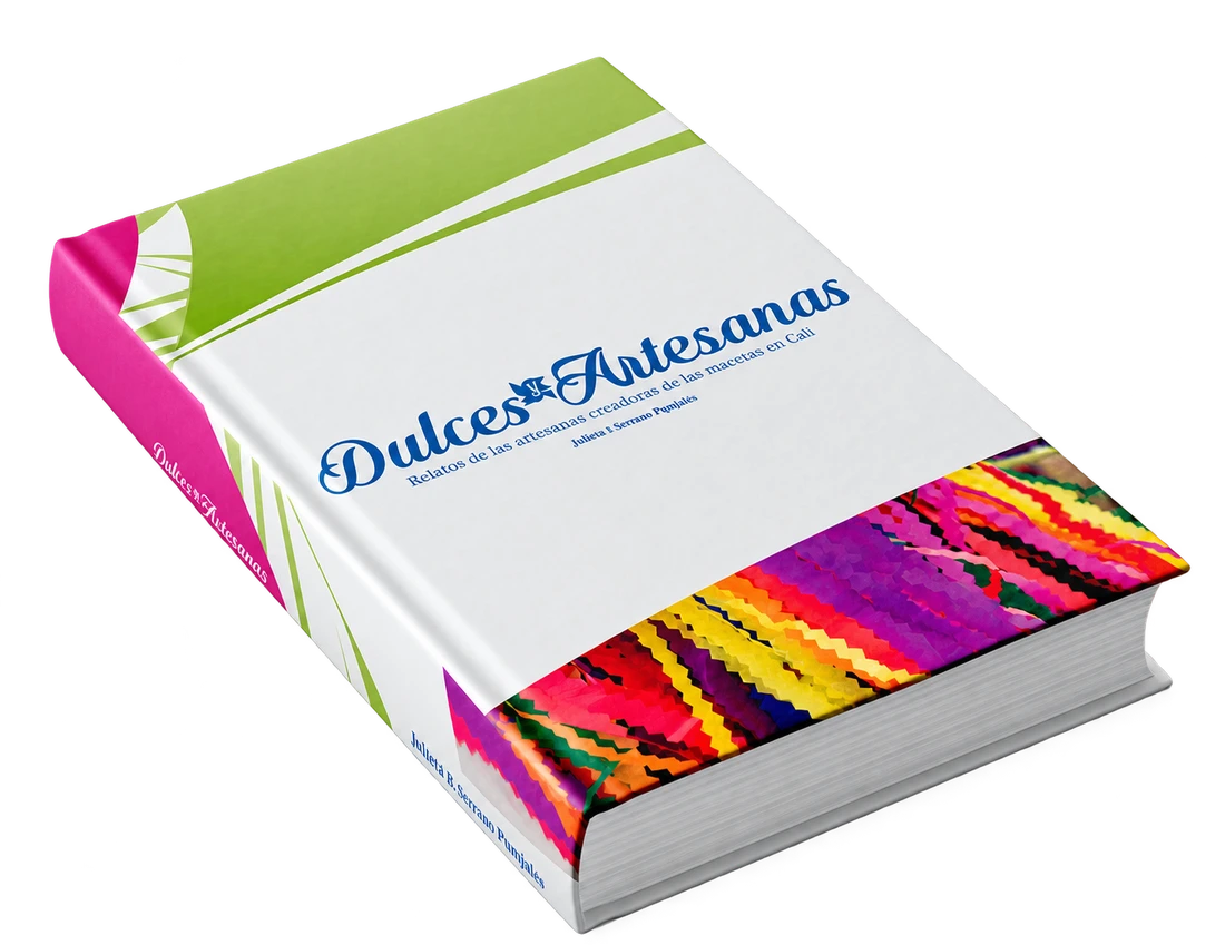 Portada del libro Dulces y Artesanas, escrito por Jullieth Páramo